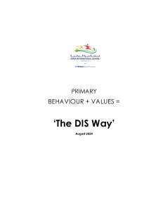 Primary Behaviour and Values Policy The DIS Way 24-25_Page_01